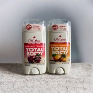 Old SpiceTotal Body Deodorant - Black Cherry & Bourbon and Mandarin & Sandalwood